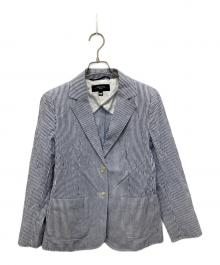 WEEKEND Max Mara（ウィークエンド マックスマーラ）の古着「シアサッカージャケット」｜ブルー