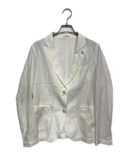 LARDINI（ラルディーニ）LARDINI (ラルディーニ) シアサッカージャケット ホワイト サイズ:42の古着・服飾アイテム