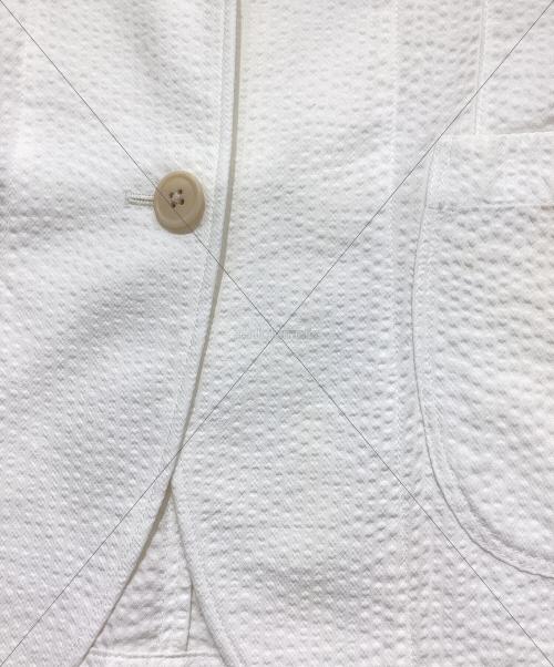LARDINI（ラルディーニ）LARDINI (ラルディーニ) シアサッカージャケット ホワイト サイズ:42の古着・服飾アイテム