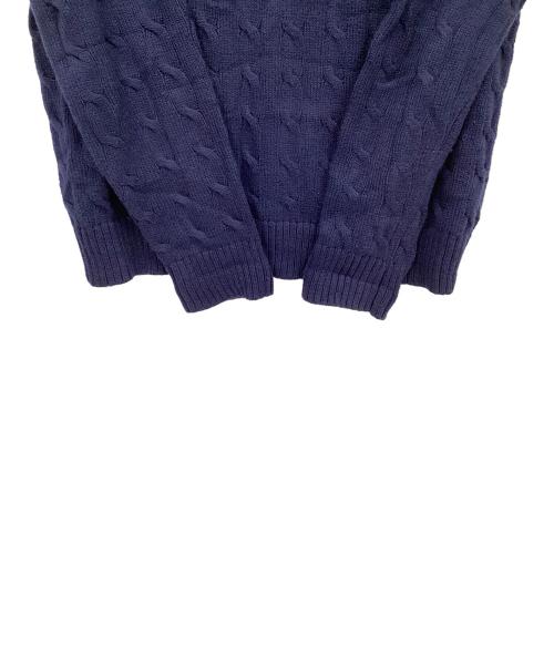 POLO RALPH LAUREN（ポロ・ラルフローレン）POLO RALPH LAUREN (ポロ・ラルフローレン) ケーブルニット ネイビー サイズ:Lの古着・服飾アイテム