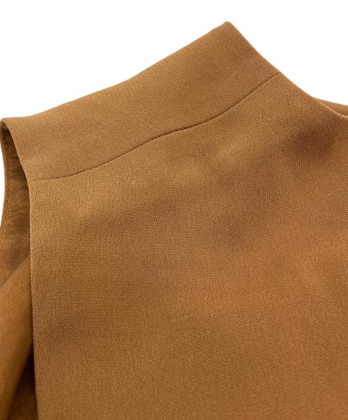 Max Mara Studio（マックスマーラ ストゥディオ）MAX MARA STUDIO (マックスマーラ ストゥディオ) ノースリーブワンピース ブラウン サイズ:40の古着・服飾アイテム