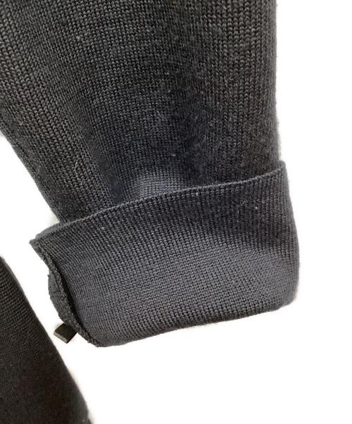 EPOCA（エポカ）EPOCA (エポカ) パイピングニットコート ブラック×ホワイト サイズ:40の古着・服飾アイテム