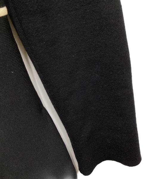 EPOCA（エポカ）EPOCA (エポカ) パイピングニットコート ブラック×ホワイト サイズ:40の古着・服飾アイテム