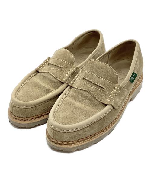 PARABOOT（パラブーツ）PARABOOT (パラブーツ) ベロアレザー ローファー ベージュ サイズ:5の古着・服飾アイテム