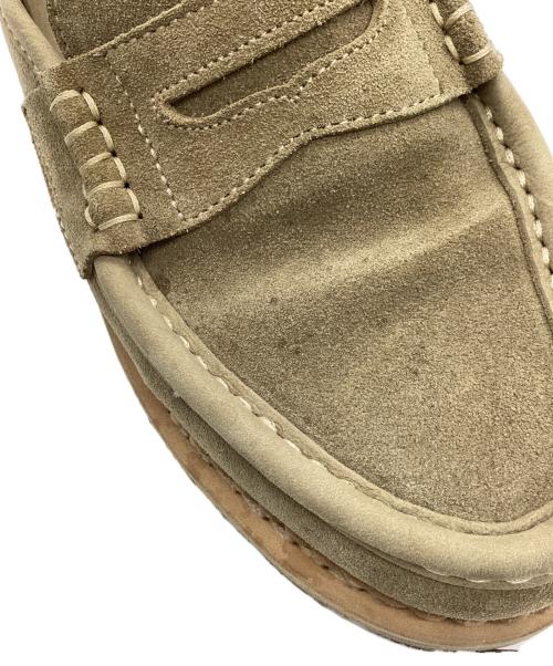 PARABOOT（パラブーツ）PARABOOT (パラブーツ) ベロアレザー ローファー ベージュ サイズ:5の古着・服飾アイテム