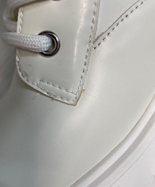 lost in echo（ロスト イン エコー）lost in echo (ロスト イン エコー) レースアップブーツ ホワイト サイズ:24.5cmの古着・服飾アイテム