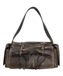 Acne studios（アクネ ストゥディオス）の古着「ユーズド加工マルチポケットバッグ」｜ブラウン