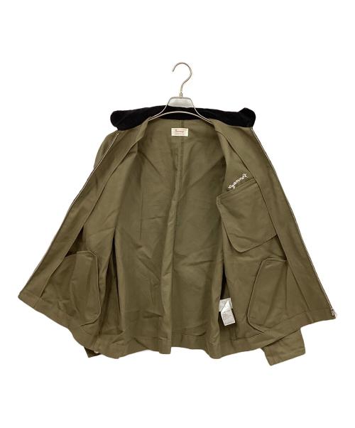 PENNEYS（ペニーズ）PENNEYS (ペニーズ) FREAK'S STORE (フリークスストア) 別注 ビッグシルエット コーデュロイ襟 ジップブルゾン カーキ サイズ:Mの古着・服飾アイテム