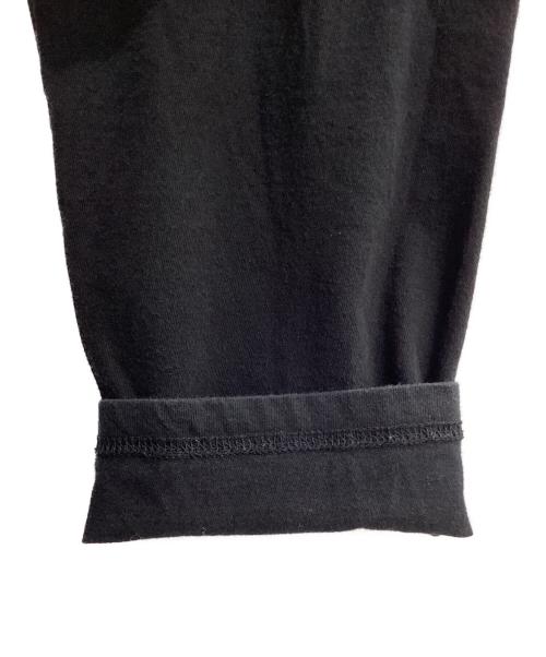 Yohji Yamamoto pour homme（ヨウジヤマモト プールオム）Yohji Yamamoto pour homme (ヨウジヤマモト プールオム) カルティマ天竺 新丸首 長袖 ブラック サイズ:3の古着・服飾アイテム