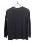 Yohji Yamamoto pour homme (ヨウジヤマモト プールオム) カルティマ天竺 新丸首 長袖 ブラック サイズ:3：9000円