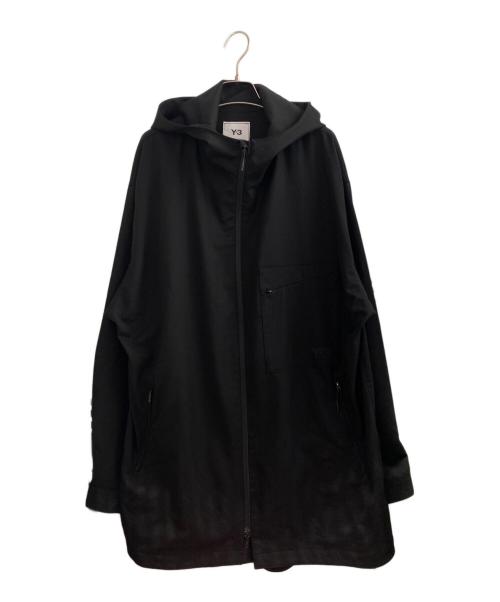 Y-3（ワイスリー）Y-3 (ワイスリー) CLASSIC REFINED WOOL HOODED WINDBREAKER ブラック サイズ:XLの古着・服飾アイテム