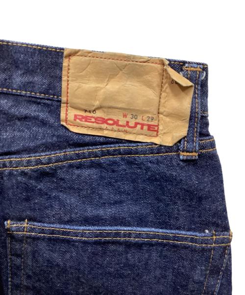 RESOLUTE（リゾルト）RESOLUTE (リゾルト) 710デニムパンツ インディゴ サイズ:76cm (W30)の古着・服飾アイテム