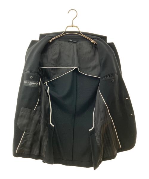DOLCE & GABBANA（ドルチェ＆ガッバーナ）DOLCE & GABBANA (ドルチェ＆ガッバーナ) テーラードジャケット ブラック サイズ:46の古着・服飾アイテム