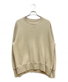 MHL×LOOPWHEELER（マーガレットハウエル×ループウィラー）の古着「LIGHT LOOPBACK COTTON CN」｜ベージュ