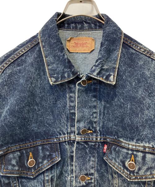 LEVI'S（リーバイス）LEVI'S (リーバイス) ケミカルウォッシュデニムジャケット ブルー サイズ:Ｌの古着・服飾アイテム