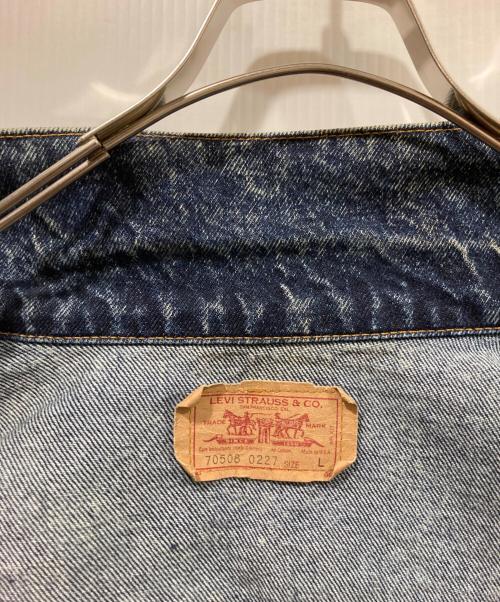 LEVI'S（リーバイス）LEVI'S (リーバイス) ケミカルウォッシュデニムジャケット ブルー サイズ:Ｌの古着・服飾アイテム