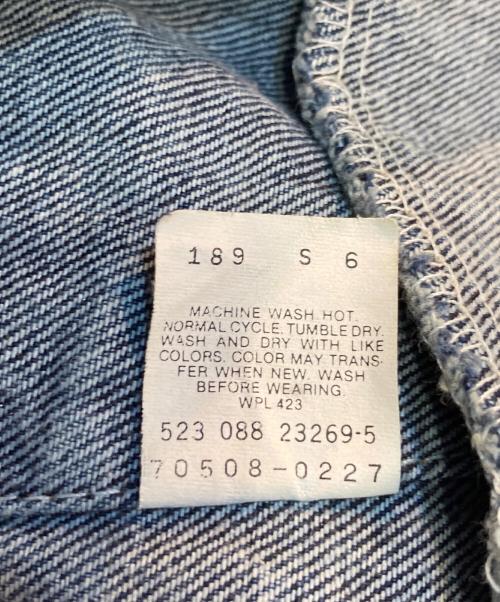 LEVI'S（リーバイス）LEVI'S (リーバイス) ケミカルウォッシュデニムジャケット ブルー サイズ:Ｌの古着・服飾アイテム