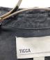 中古・古着 ticca (ティッカ) HERDMANS リネン ワークシャツワンピース ブラック サイズ:FREE：5000円