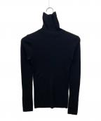 BLUE LABEL CRESTBRIDGEブルーレーベルクレストブリッジ）の古着「タートルネックニット」｜ブラック