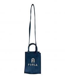 FURLA（フルラ）の古着「OPPORTUNITY MINI TOTE N/S」｜インディゴ