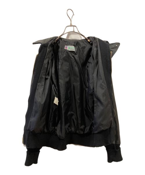 octonek（オクトネック）Octonek (オクトネック) レザー切替ブルゾン ブラック サイズ:38、14の古着・服飾アイテム