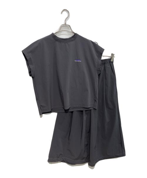 Thousand Mile（サウザンドマイル）Thousand Mile (サウザンドマイル) フレンチスリーブシャツ＆ワイドパンツセット グレー サイズ:Freeの古着・服飾アイテム