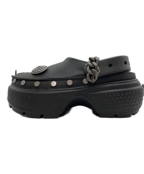 crocs（クロックス）crocs (クロックス) atmos pink (アトモスピンク) Stomp Embellished Clog ブラック サイズ:7の古着・服飾アイテム