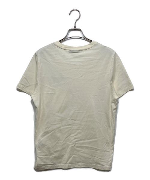 maison kitsune（メゾンキツネ）MAISON KITSUNE (メゾンキツネ) DOUBLE BOLD FOX HEAD REGULAR TEE-SHIRT ベージュ サイズ:Ｍの古着・服飾アイテム