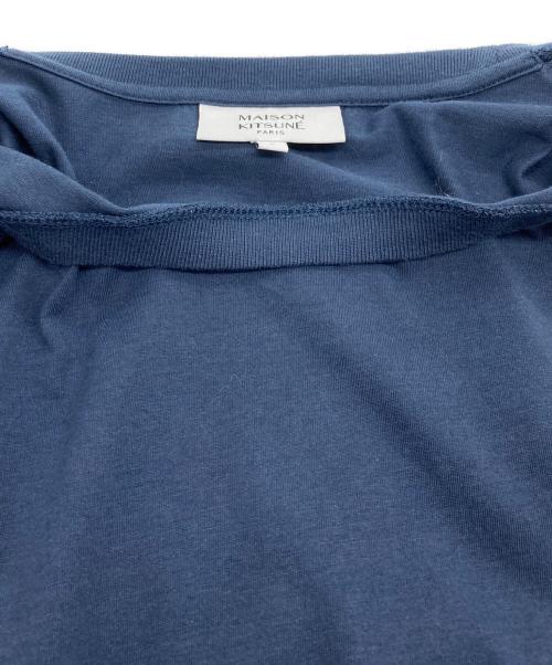maison kitsune（メゾンキツネ）maison kitsune (メゾンキツネ) FOX HEAD PATCH REGULAR TEE-SHIRT ネイビー サイズ:Lの古着・服飾アイテム