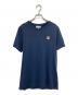 maison kitsune（メゾンキツネ）の古着「FOX HEAD PATCH REGULAR TEE-SHIRT」｜ネイビー