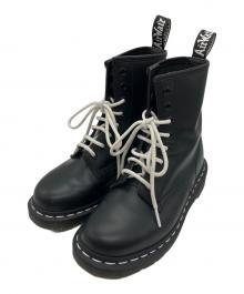 Dr.Martens（ドクターマーチン）の古着「WHITE STITCH 8ホールブーツ」｜ブラック