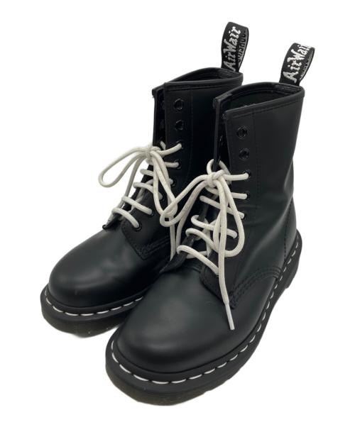Dr.Martens（ドクターマーチン）Dr.Martens (ドクターマーチン) WHITE STITCH 8ホールブーツ ブラック サイズ:UK3の古着・服飾アイテム
