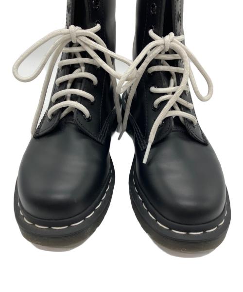 Dr.Martens（ドクターマーチン）Dr.Martens (ドクターマーチン) WHITE STITCH 8ホールブーツ ブラック サイズ:UK3の古着・服飾アイテム