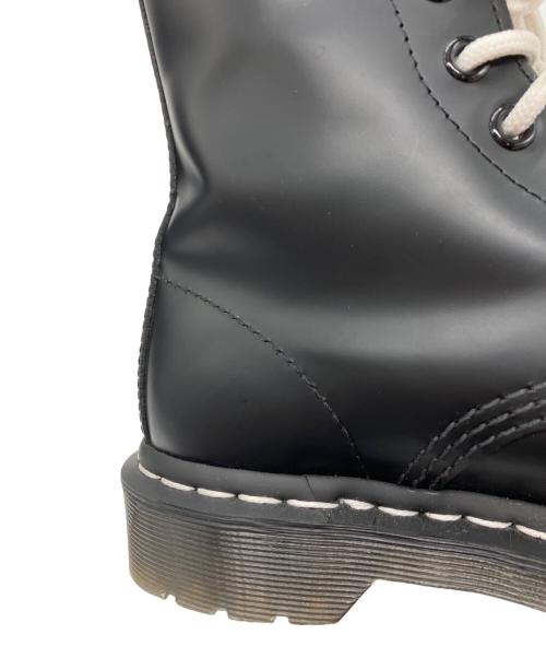 Dr.Martens（ドクターマーチン）Dr.Martens (ドクターマーチン) WHITE STITCH 8ホールブーツ ブラック サイズ:UK3の古着・服飾アイテム