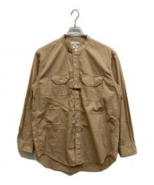Engineered Garments×charcoal（エンジニアドガーメンツ×チャコール）の古着「EG Banded Collar Shirt PIMA」｜ベージュ