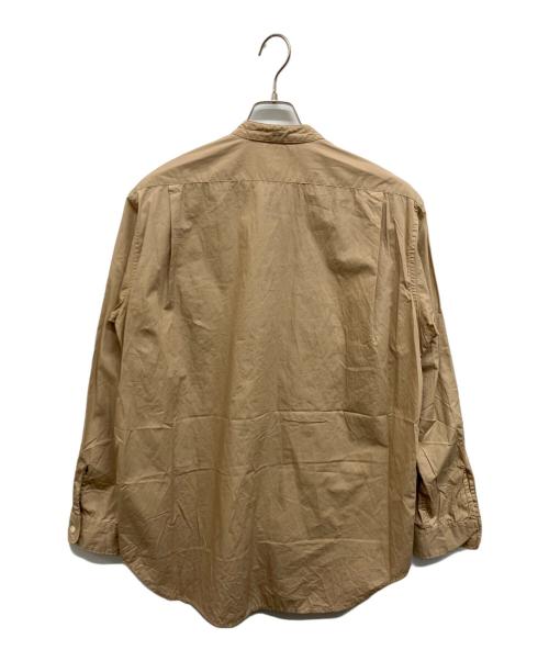 Engineered Garments（エンジニアドガーメンツ）Engineered Garments (エンジニアドガーメンツ) Charcoal (チャコール) EG Banded Collar Shirt PIMA ベージュ サイズ:Mの古着・服飾アイテム