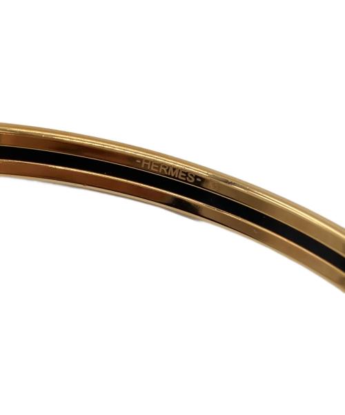 HERMES（エルメス）HERMES (エルメス) エナメルブレスレット ホワイト×ゴールドの古着・服飾アイテム