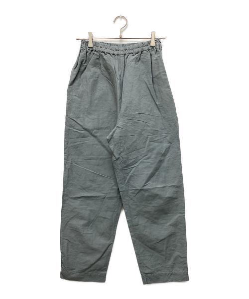 中川政七商店（ナカガワマサシチショウテン）中川政七商店 (ナカガワマサシチショウテン) 播州織の高密度テーパードパンツ グレー サイズ:記載なしの古着・服飾アイテム