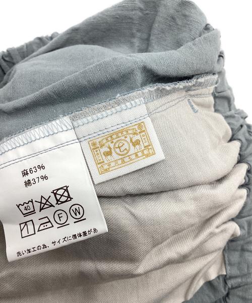 中川政七商店（ナカガワマサシチショウテン）中川政七商店 (ナカガワマサシチショウテン) 播州織の高密度テーパードパンツ グレー サイズ:記載なしの古着・服飾アイテム