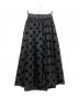 THREE SQUARE（スリースクエア）の古着「リバーシブルグランドットスカート」｜ブラック