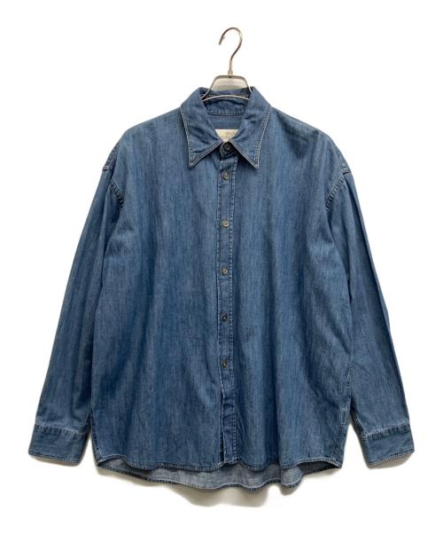 STUDIO NICHOLSON（スタジオ ニコルソン）STUDIO NICHOLSON (スタジオ ニコルソン) ZARA (ザラ) デニムシャツ インディゴ サイズ:Sの古着・服飾アイテム