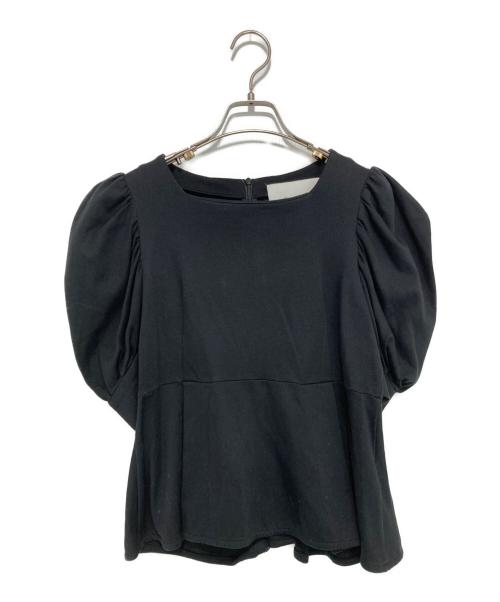 St.cecilia（セントセシリア）St.cecilia (セントセシリア) バルーンスリーブチュニック ブラック サイズ:38の古着・服飾アイテム