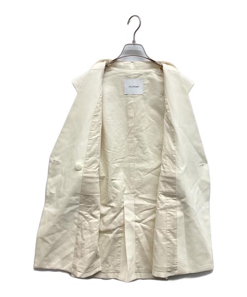 JILL STUART（ジルスチュアート）JILL STUART (ジルスチュアート) コットンダブルクロスジレ ホワイト サイズ:Mの古着・服飾アイテム