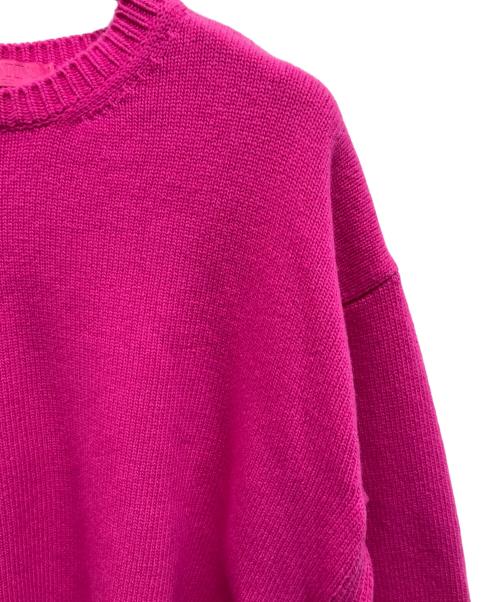 VALENTINO（ヴァレンティノ）VALENTINO (ヴァレンティノ) ウールリボンニット ピンク サイズ:Sの古着・服飾アイテム