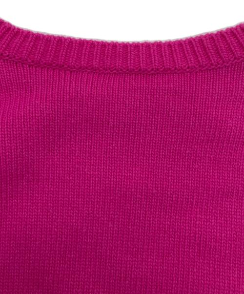 VALENTINO（ヴァレンティノ）VALENTINO (ヴァレンティノ) ウールリボンニット ピンク サイズ:Sの古着・服飾アイテム