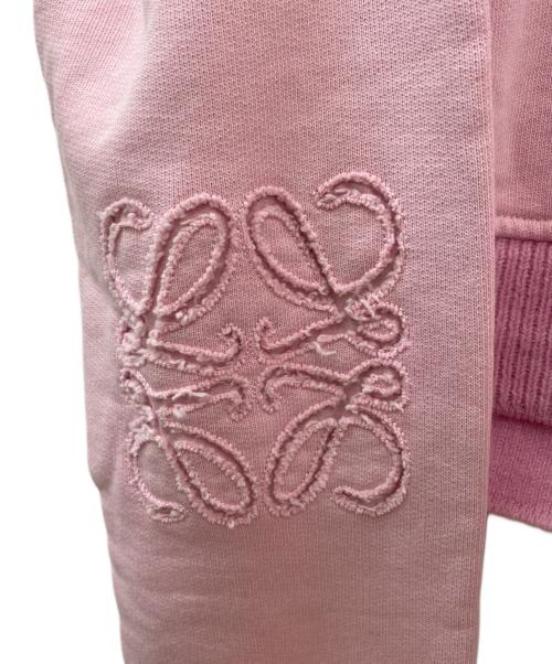 LOEWE（ロエベ）LOEWE (ロエベ) アナグラムクロップドスウェット ピンク サイズ:XSの古着・服飾アイテム