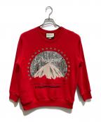 GUCCIグッチ）の古着「Paramountスパンコールスウェット」｜レッド