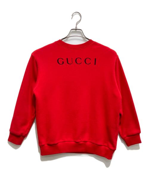 GUCCI（グッチ）GUCCI (グッチ) Paramountスパンコールスウェット レッド サイズ:XXSの古着・服飾アイテム