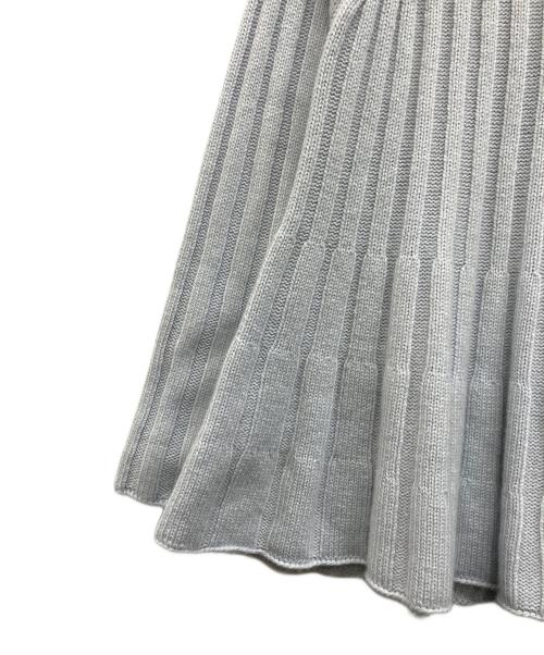 HERMES（エルメス）HERMES (エルメス) カシミヤフレアニット ライトブルー サイズ:36の古着・服飾アイテム
