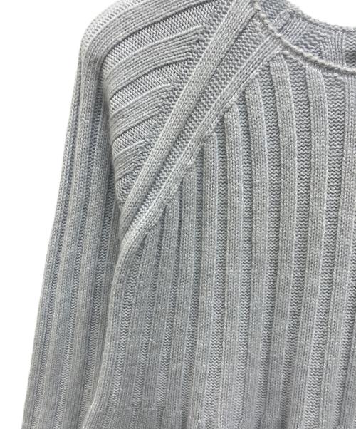 HERMES（エルメス）HERMES (エルメス) カシミヤフレアニット ライトブルー サイズ:36の古着・服飾アイテム